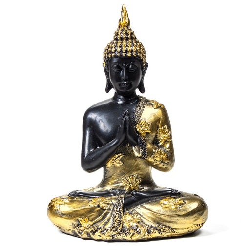 Praying Buddha antique finish Thailand 23 cm  image