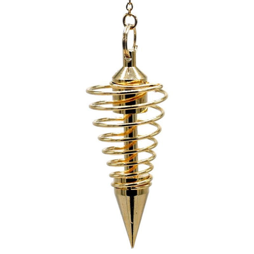 Pendel Pendulum spiral brass gold-plated   image