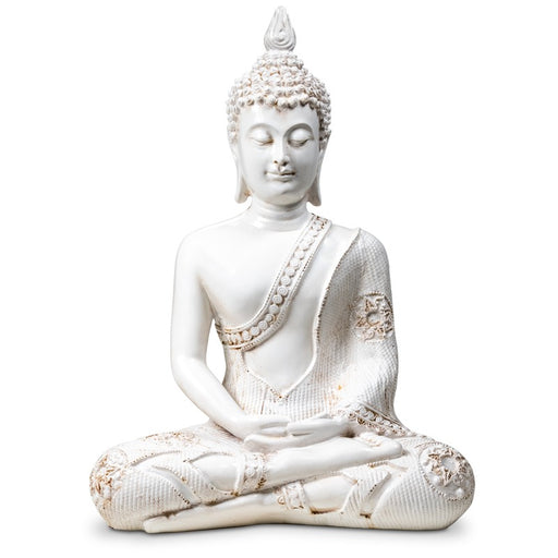 Buddha in Meditation white Thailand image