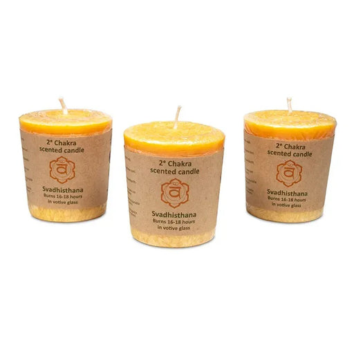 Scented votive candle 2nd chakra image