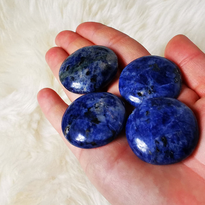 Sodalitt  Lommestein - Worry stone - Palm stone image