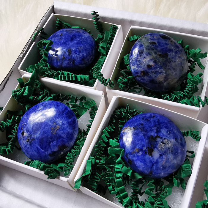 Sodalitt  Lommestein - Worry stone - Palm stone image