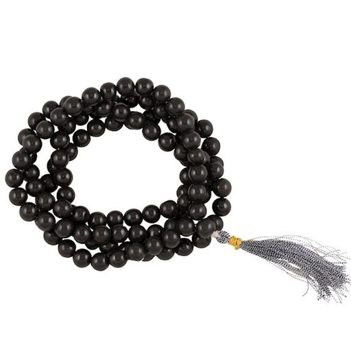Mala black Agate 108 beads image