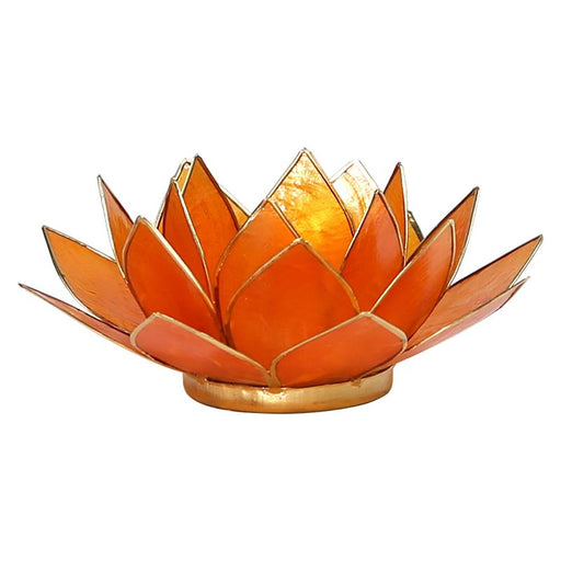Lotus  Telysholder Oransje - Chakra 2  image