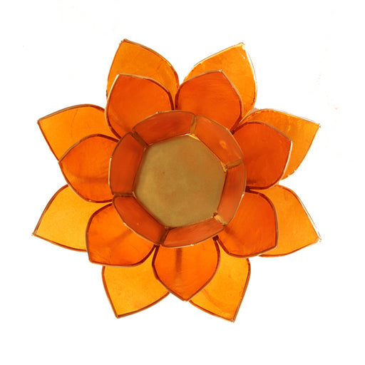 Lotus  Telysholder Oransje - Chakra 2  image