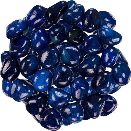 Onyx Blå/Onyx Blue tromlet stein 20-30 mm image