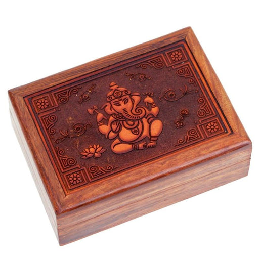 Tarot box Ganesh engraved image