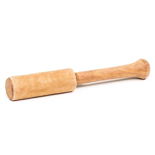 Singing bowl stick wood with suede camel color image