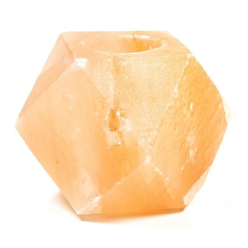 Crystal salt tea light holder diamond image