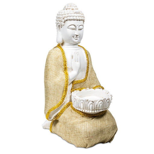 Peace Buddha with tea-light holder image