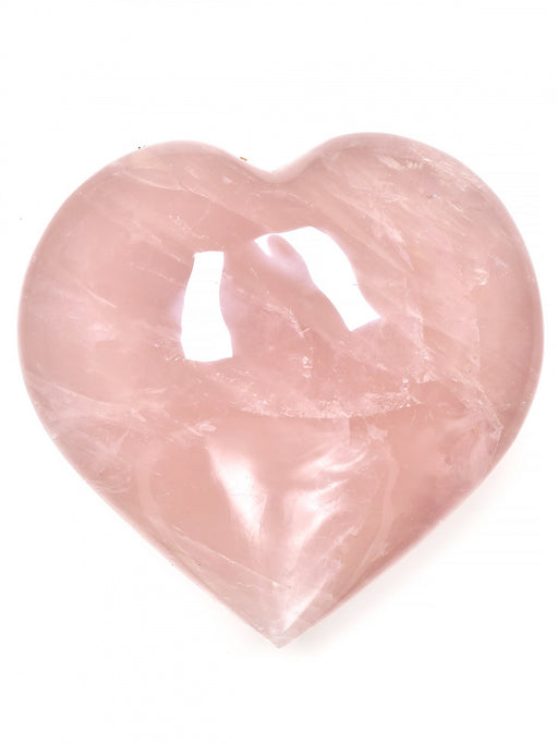 Rosenkvarts / Rose Quartz hjerte Stor 6-7 cm  image