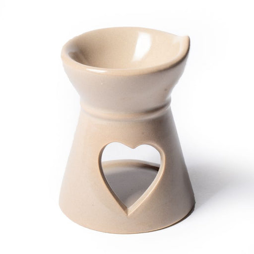 Aromalampe - Aromaburner Ceramic Heart Beige image