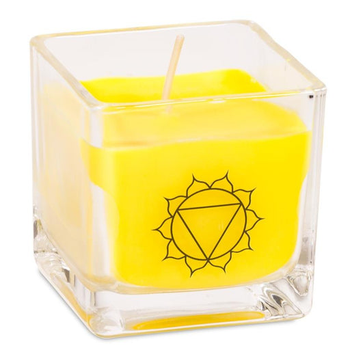 Rapeseed wax scented candle 3rd chakra image