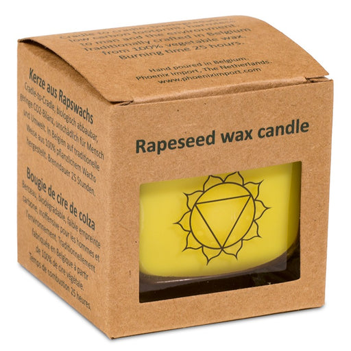 Rapeseed wax scented candle 3rd chakra image