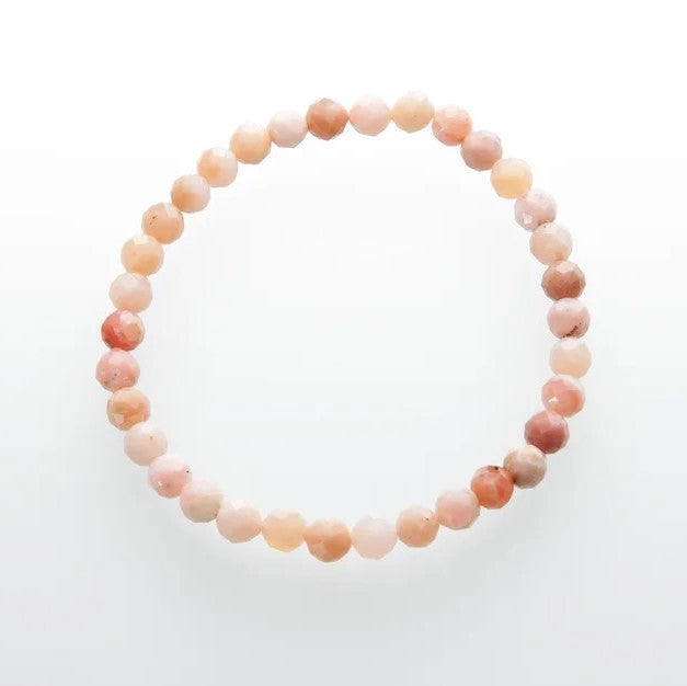 Armbånd / Bracelet  Pink Opal 5 mm ( faceted) image
