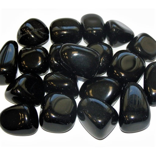 Obsidian, svart Tromlet XL  30-45 mm  AAA-kvalitet image