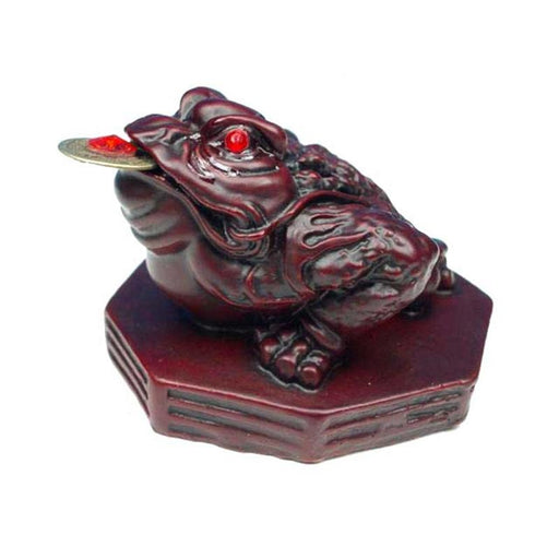 Mini statuette Feng Shui frog red image