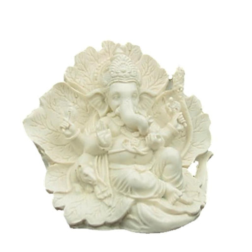 Ganesh statue ridhi sidhi white image