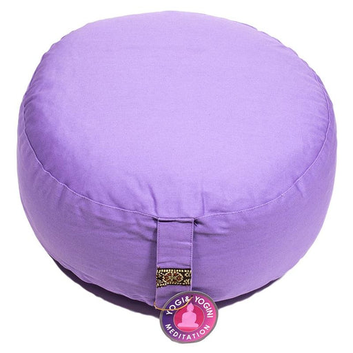 Meditation cushion light purple organic cotton image