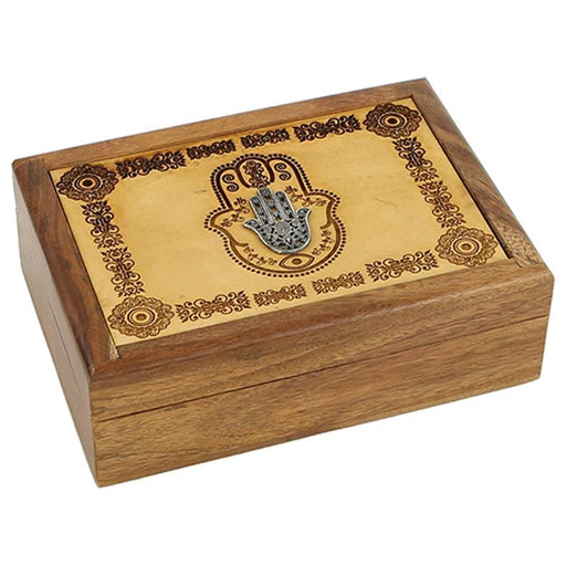 Tarot box hand of Fatima engraved image