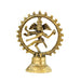Shiva Nataraj brass monochrome 20cm  image