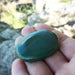  Jade grønn Lommestein - Worry Stone - Palm Stone 3,5-4 cm image