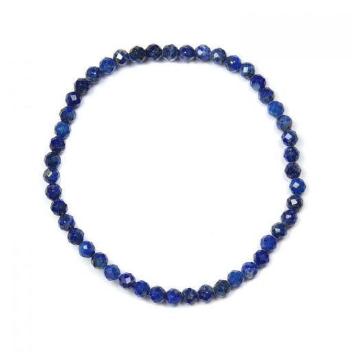 Armbånd Lapis Lazuli 4mm (fasettarmbånd) image