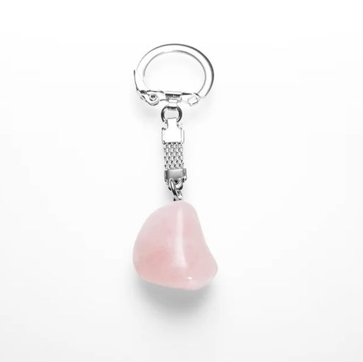 Key chain with rose quartz  image