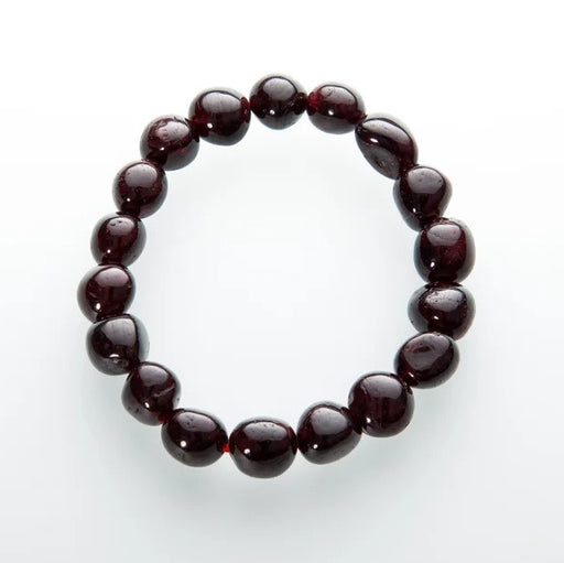 Granat / Garnet Armbånd Bracelet Thumbled Beads  image