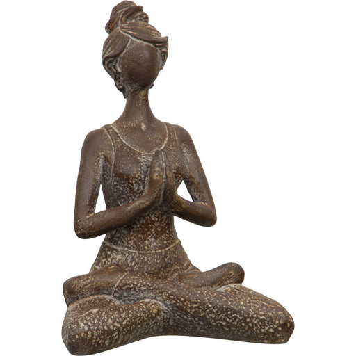 Resin Statue Yoga Lady - Antique image