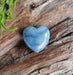 Kvarts, blå hjerte stor 4 cm  image