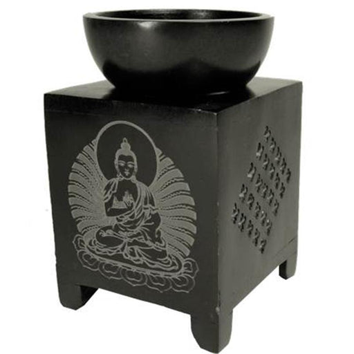  Aromalampe - Oil Evaporator soapstone Buddha image