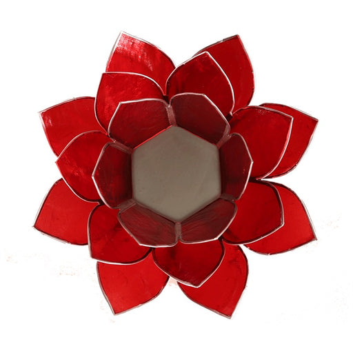 Telysholder/Lotus atmospheric light chakra 1 red silver trim  image