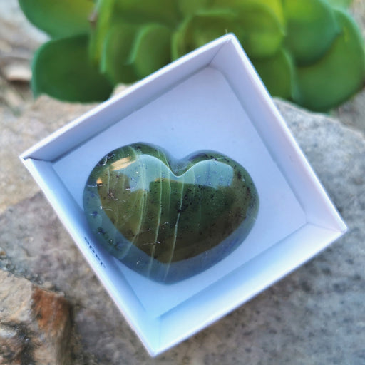 Kinesisk Jade Grønn Hjerte Stor / Heart Jade With Soft Nephrite image
