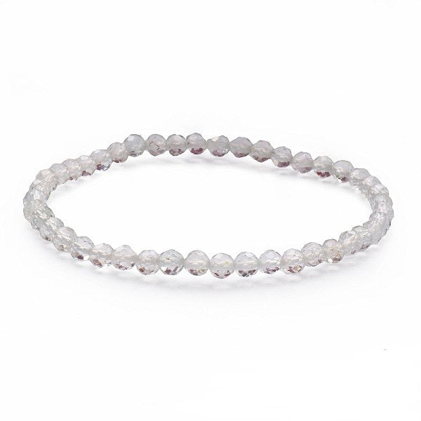 Armbånd Topaz klar/sølv 4 mm ( faceted) image