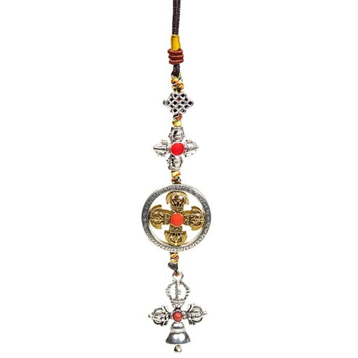 Protective pendant double dorje with bell image