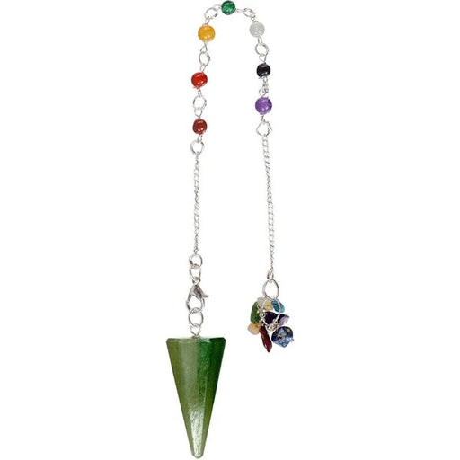 Pendulum Chakra Chain Hexagonal Green Aventurine image