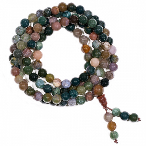 Mala Kjede /Mala Beads  - Agat Steiner image