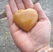 Jade, gul hjerte / Yellow Jade heart 5-6 cm  image
