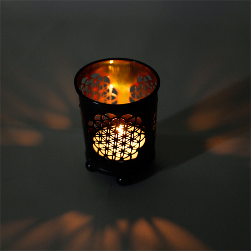 Telysholder/ Candle light holder Flower of Life image