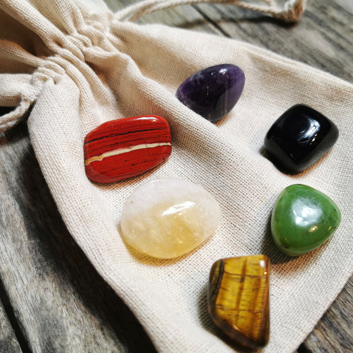 Business Prosperity Pocket Crystal Bag - Protection  Crystal Set image