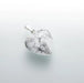 Magnesitt, hvit hjerte anheng 20 mm image
