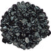 Obsidian, snøfnugg Tromlet Stor L  AAA-kvalitet image