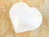 Selenitt hjerte /White selenite heart worry stone 4,5cm  image