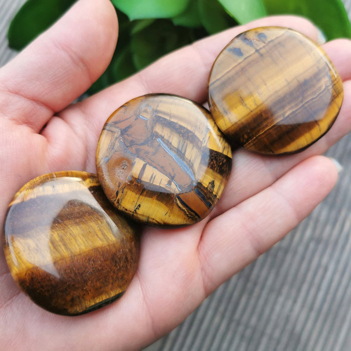 Tigerøye palmstone håndstein 35-40mm image