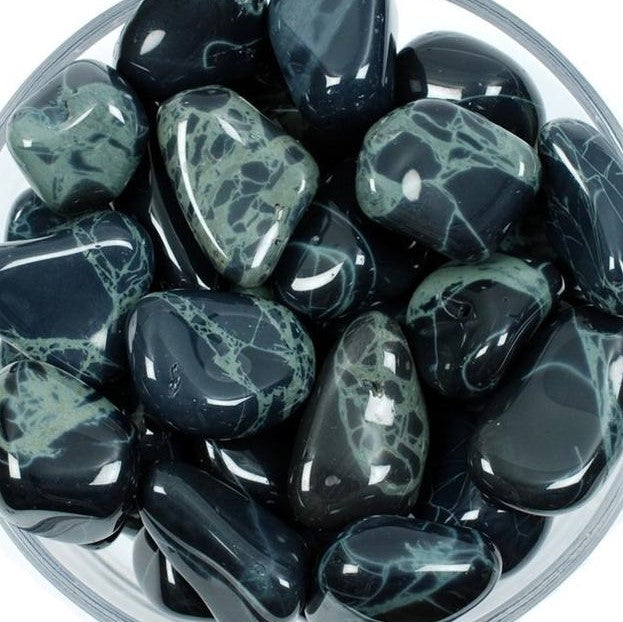 Obsidian, spindelvev Tromlet  XXL  AAA-kvalitet image