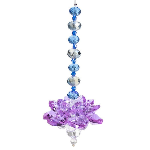 Feng Shui crystal lotus purple - Gavebox  image