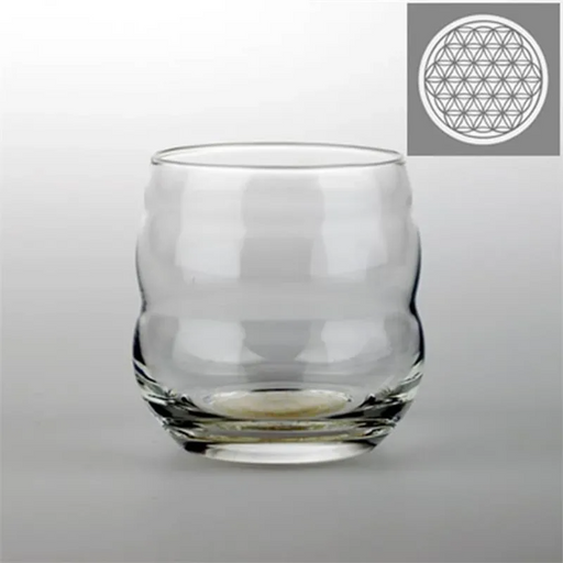 Drinking glass Mythos Flower Of Life platinum -- 250 ml image