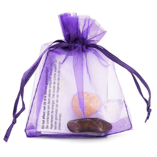 Ametyst Bergkrystall Rosenkvarts  - Gavesett  image