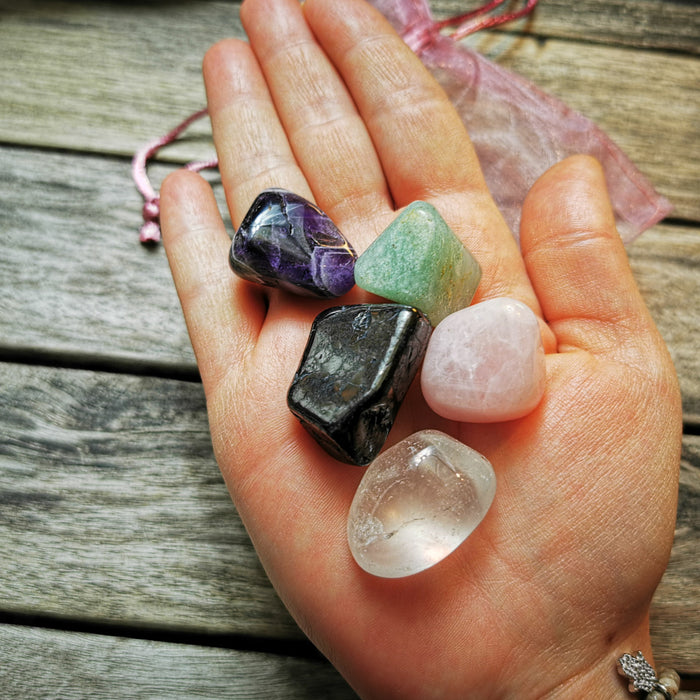 Krystall Healing Bag - Emotional/Heart/Protection Healing Crysta image